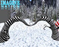 Imagine CandyCane Tree Trunk Black Double