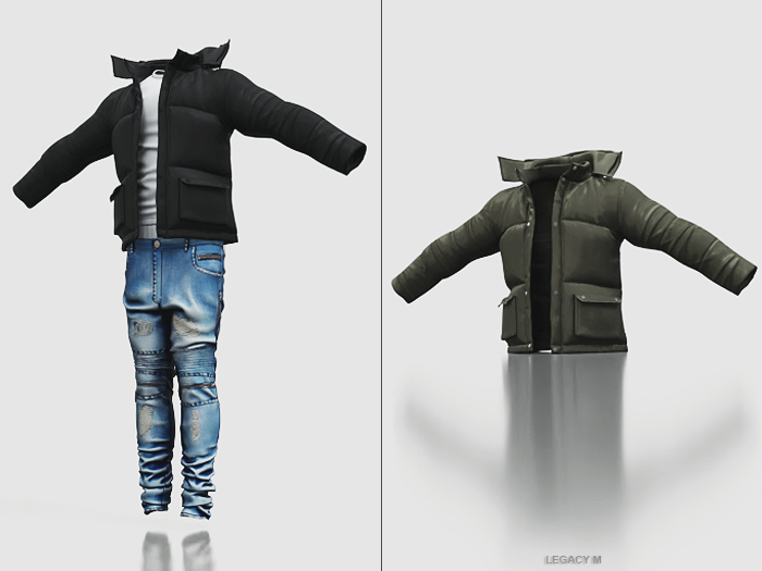 Poppin. Puffer Jacket (Olive)