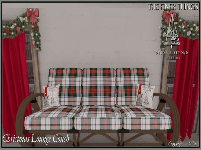 Christmas Lounge Couch