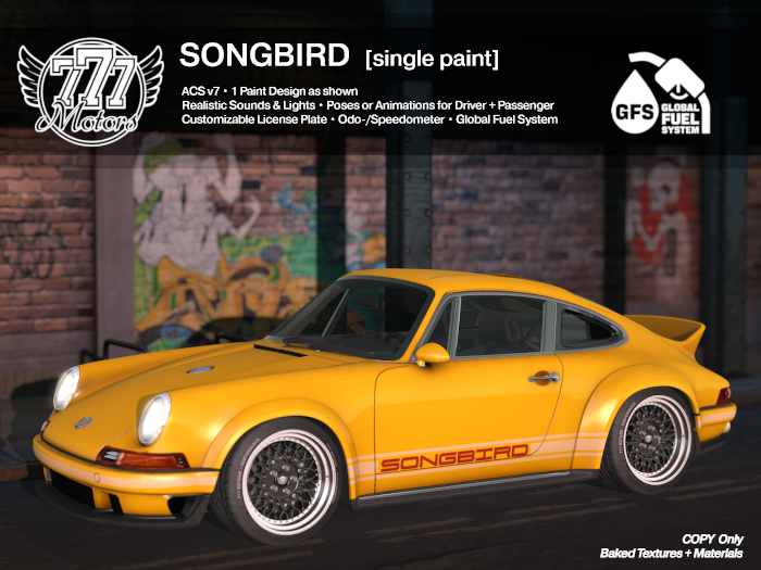 [777] Songbird - Racing Yellow (Add)