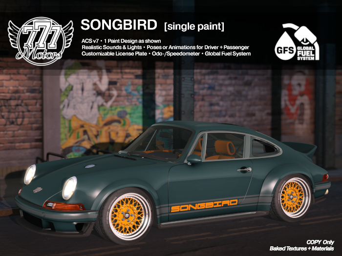 [777] Songbird - Royal Green (Add)