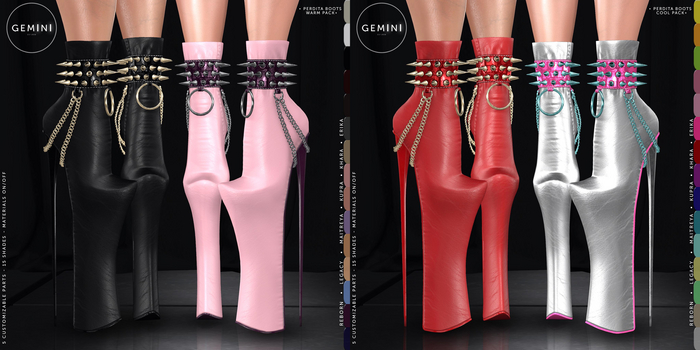 Gemini -Perdita Boots- 2PACK (Add me)