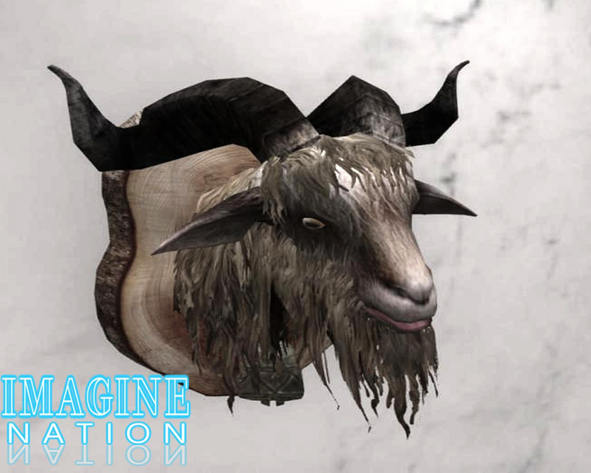 Mounted Trophy Goat Head w/resize