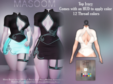 [[ Masoom ]] Serafina Top - Ivory