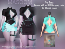 [[ Masoom ]] Serafina Top - Aqua