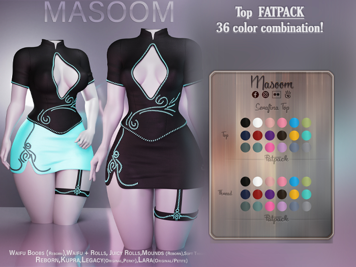 [[ Masoom ]] Serafina Top - FATPACK