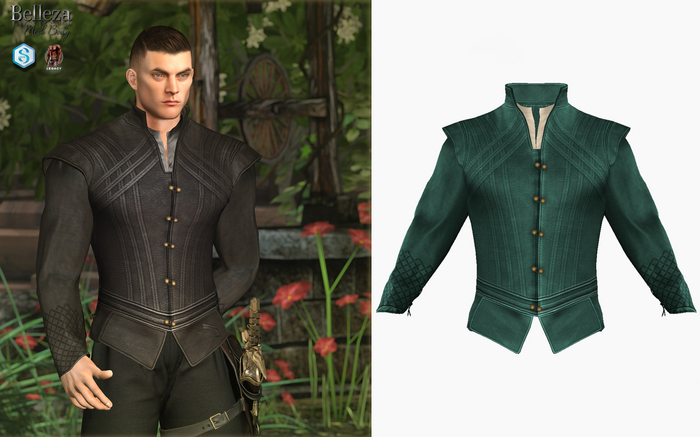 (Stitched) Mathgamain Doublet - Teal