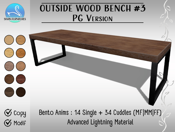 [SF] Outside Wood Bench #3 (PG)