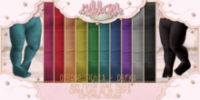 {Ribbons} Opaque Tights - Darks - BOM {Box}