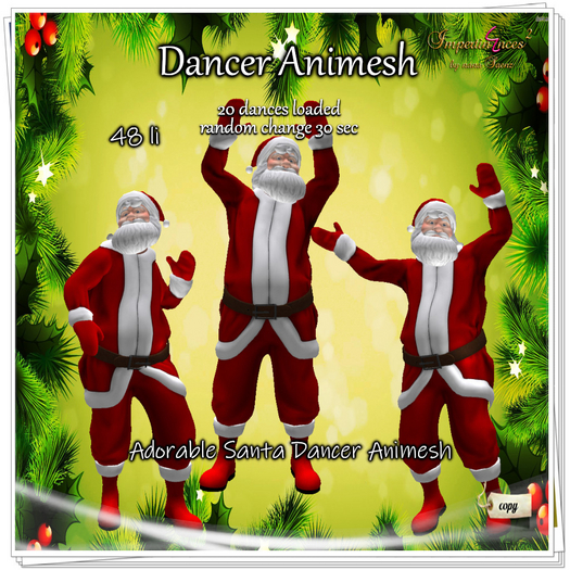 Adorable Santa Dancer Animesh