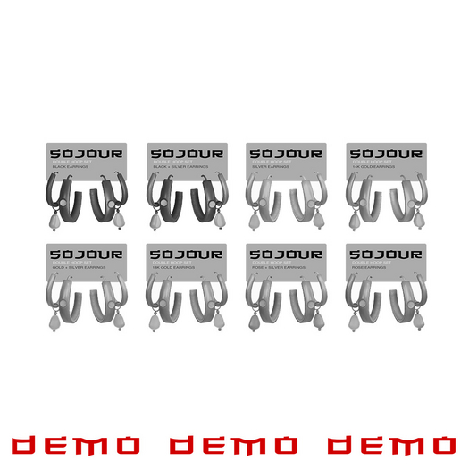 SOJOUR - earrings - double hoop set - demo