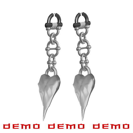 SOJOUR - earrings - hearts - demo