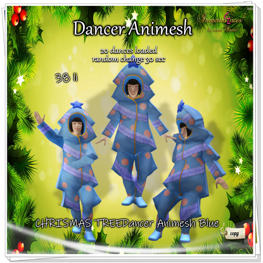 CHRISMAS TREEDancer Animesh Blue