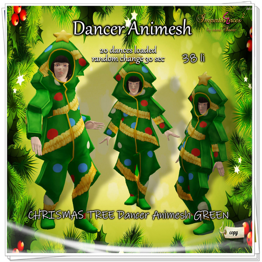 CHRISMAS TREE Dancer Animesh GREEN