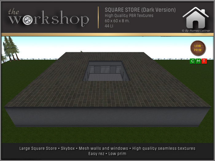 Second Life Marketplace - SPECIAL STORE SQUARE DARK VERSION