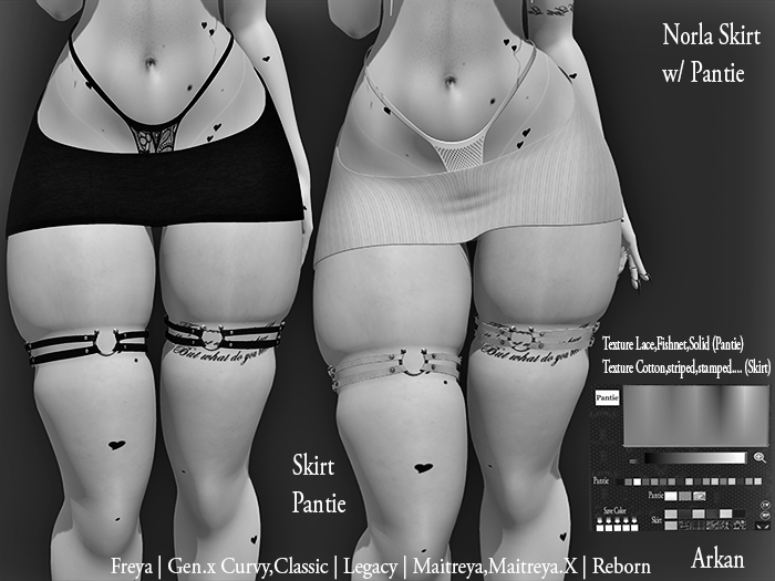 .::Arkan::. Norla Skirt w/ Pantie + Fitmesh DEMO