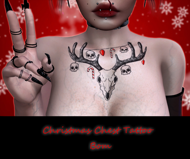 Christmas Chest Tattoo