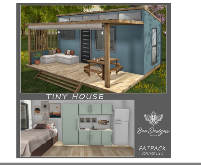 02 Bee Designs Tiny House RARE