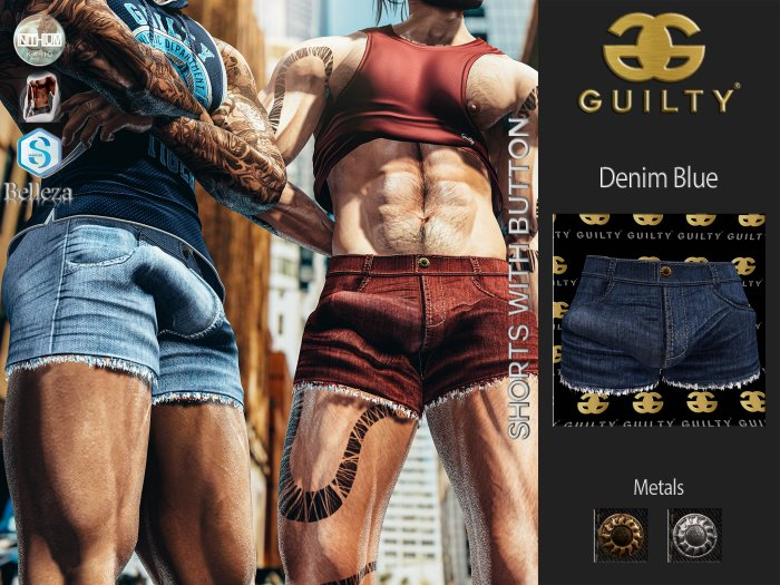 Guilty 135 Rocco Shorts-01 Denim Blue