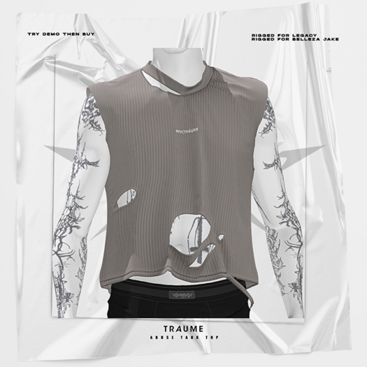 [Traume] Abuse Tank Top Cream