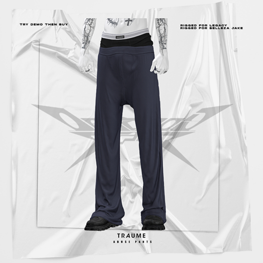 [Traume] Abuse Pants Navy Blue