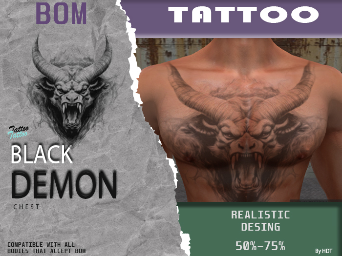 Black Demon Tattoo