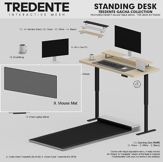 9. Tredente // Mouse Mat - Common