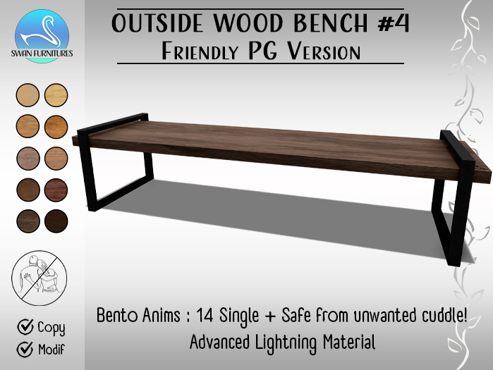 [SF] Outside Wood Bench #4 (FriendlyPG)