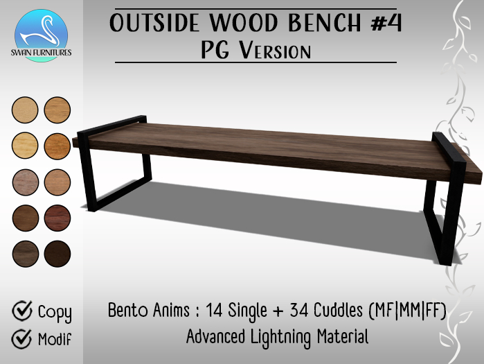 [SF] Outside Wood Bench #4 (PG)