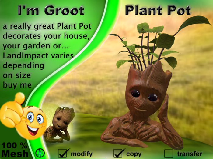 [JF] I'm Groot - Plant Pot