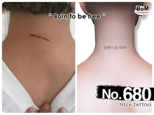 (Neck Tattoo) No.680
