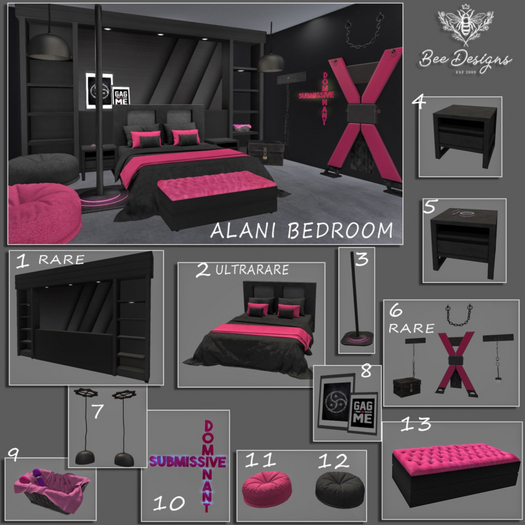 02 Bee Designs-Alani Bedroom ULTRARARE