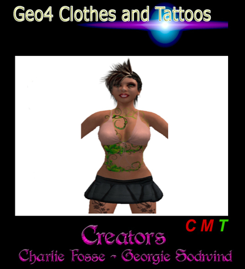 << Geo4Clothes<< - Tattoo( Floral flowers upper)
