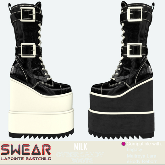 Platform Boots - Cyber Candy MILK