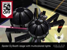 AKILES CREATIONS Spider Dj stage  with multicolored lights