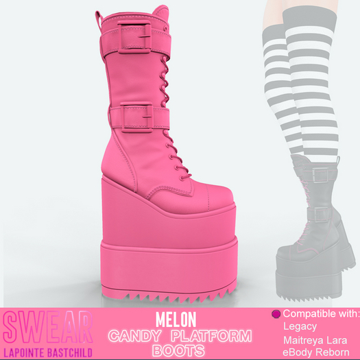 Platform Boots -  Candy MELON