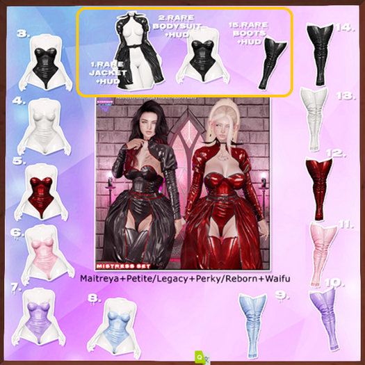[Eternus] Mistress Set (Maitreya/Petite) RARES