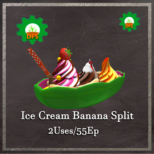 DFS Ice Cream Banana Split Textur