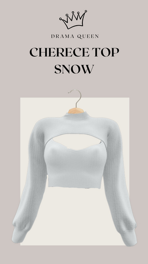 DRAMA QUEEN Cherece Top - Snow (ADD)