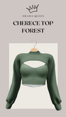 DRAMA QUEEN Cherece Top - Forest (ADD)