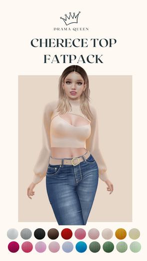 DRAMA QUEEN Cherece Top - Fatpack (ADD)