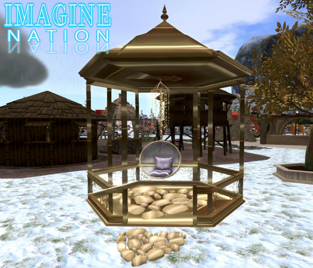 Imagine Gazebo & Garden Chair Gold
