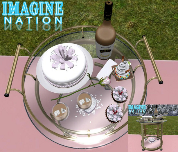 Imagine Fancy Ribbon Cake Cart