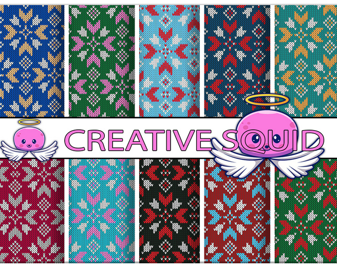 Christmas Knitted Seamless Textures