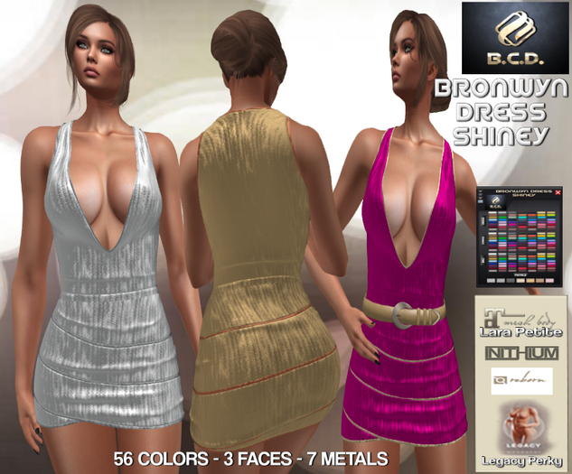 BCD Bronwyn Dress Shiney
