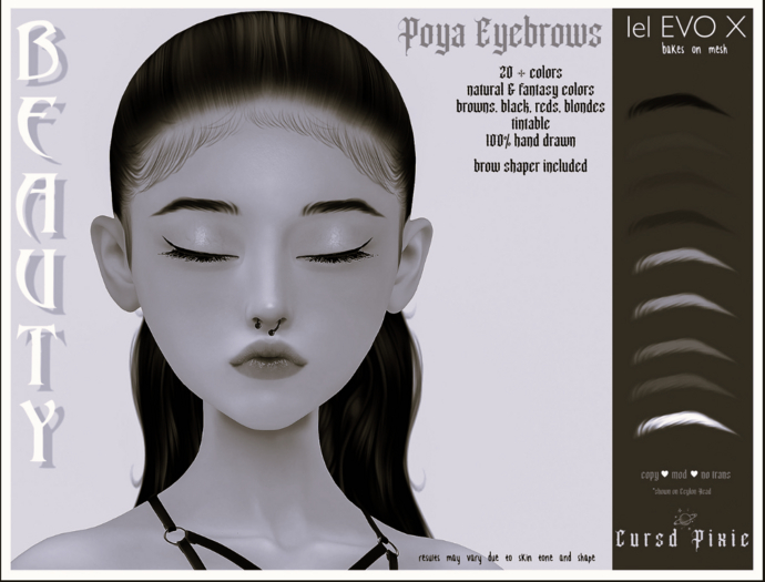 Cursd Beauty. Poya Brows DEMO {evox}