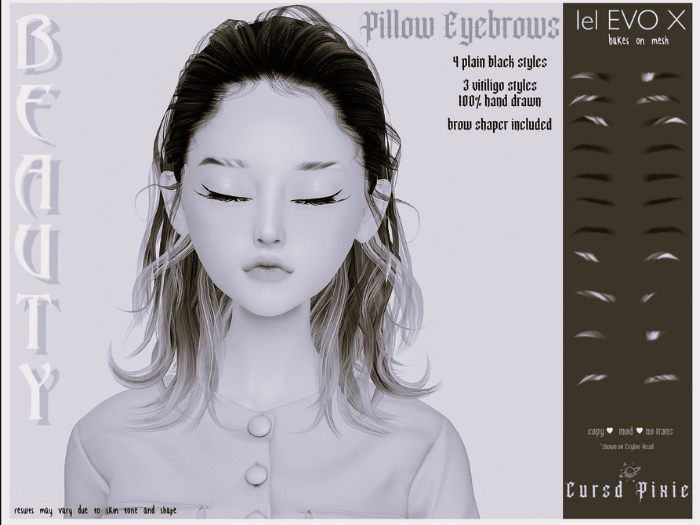 Cursd Beauty. Pillow Brows DEMO {evox}