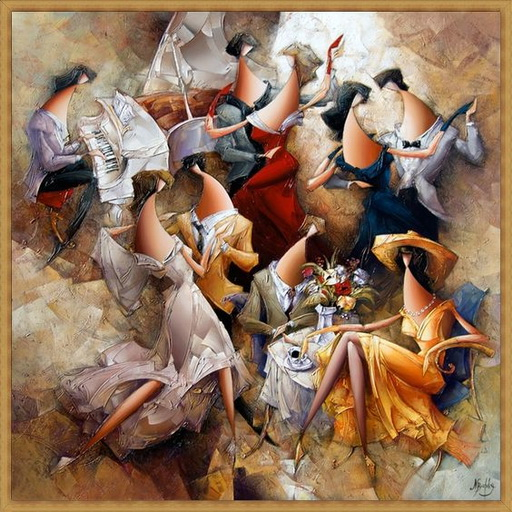 Latino sound 2 - watercolor drawing