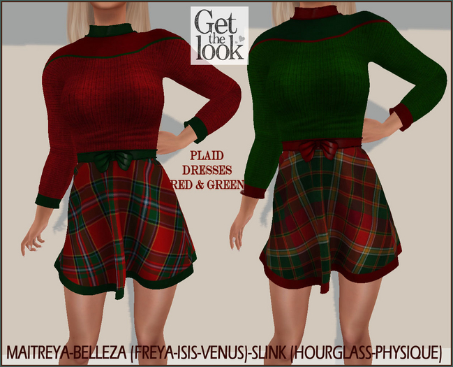 Long Sleeve Dresses Gift Set for Maitreya,Belleza Isis,Belleze Freya, Belleza Venus, Slink Hourglass and Slink Physique 