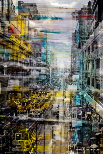 Town 2 watercolor drawing